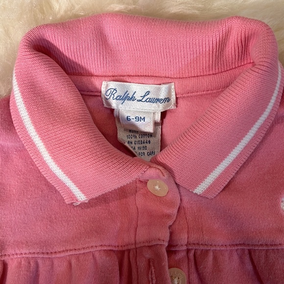 Set of Two Ralph Lauren Baby Girl Pink Dresses, size: 6 months - Picture 3 of 8